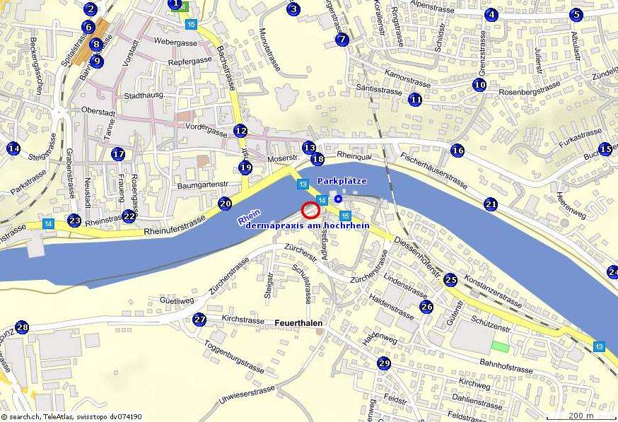 Map Hochrhein